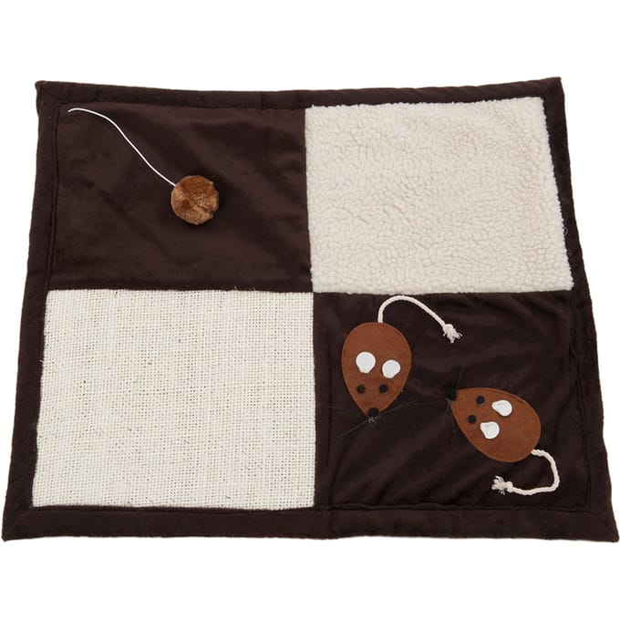 - Bruin / Beige - Krabmat Patchwork