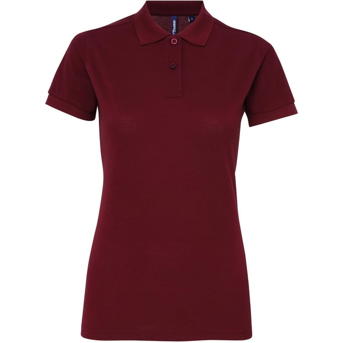 Asquith & Fox Dames/dames Performance Blend Poloshirt met korte mouwen (Bourgondië)