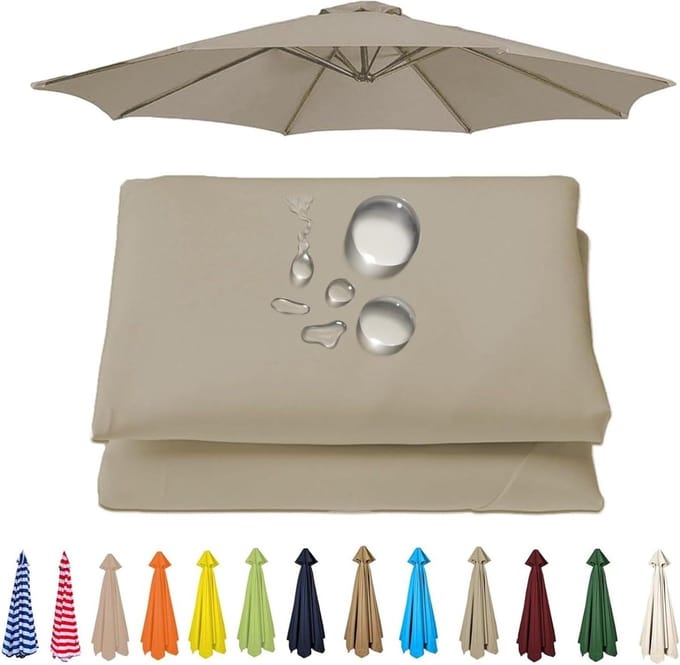 Parasol Luifel - Parasolhoes Vervanging - Buiten Schaduw - Waterdicht Polyester - 2-3.5 Meter - B5