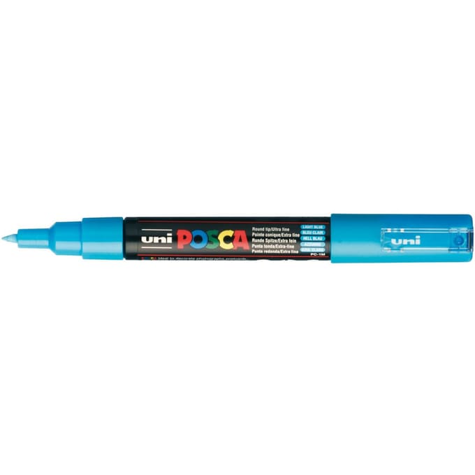 Posca marker met conische punt schrijfdikte extra-fijn lichtblauw