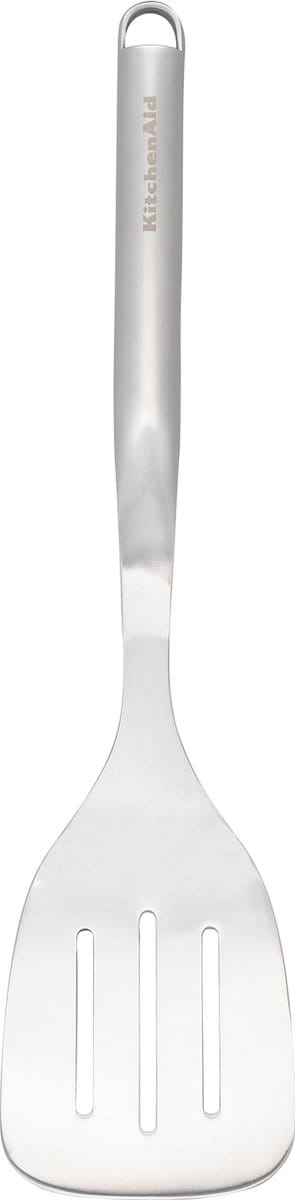 Spatel met Sleuven, 35 cm, RVS, Zilver - KitchenAid | Premium