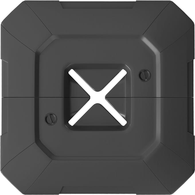 Outsunny Parasolgewichten-HDPE-101L x 101B x 12H cm-Zwart