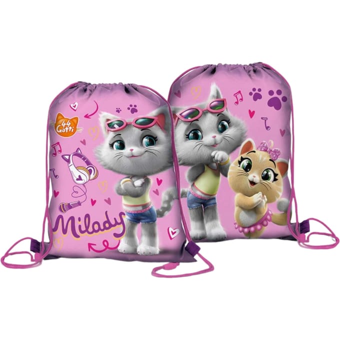 44 Gatti Gymtas - 40 cm - Voor school en zwemles - Roze