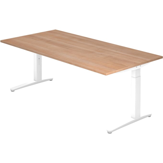 XTRA XB 2E WW | Bureau - 200 x 100 Walnoot Tafelhoogte I In hoogte verstelbaar