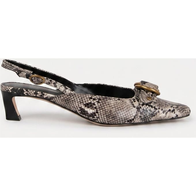 Michael Kors Jaden Kitten Sling Natural Maat: 38.5 | Pumps Outlet | Dames | Zwart