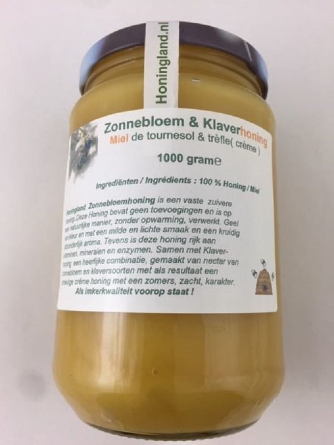 Honingland : Woudhoning ( crème ) 1000 gram