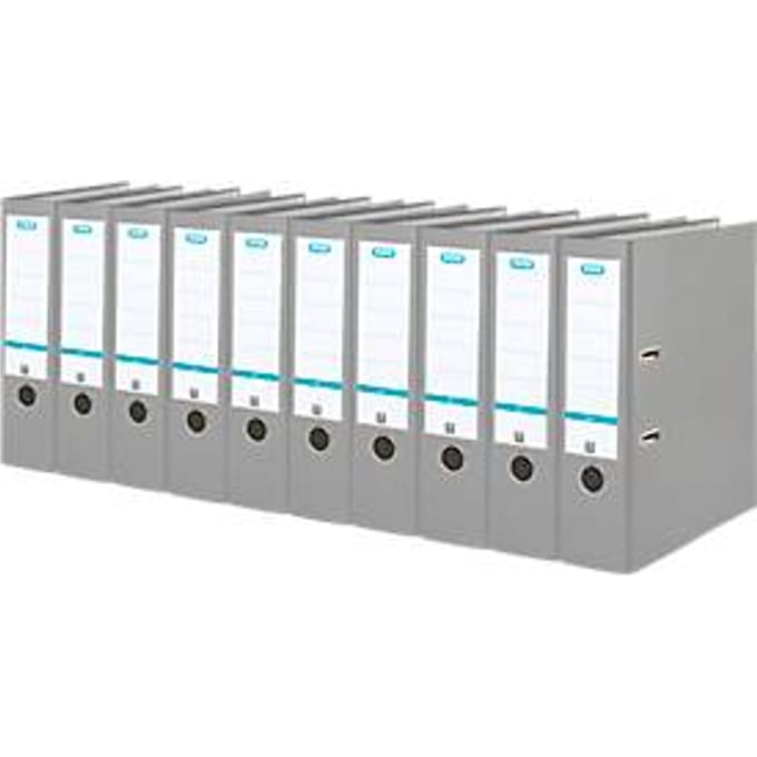 ELBA ordner Smart, A4, rugbreedte 80 mm, 10 stuks, grijs