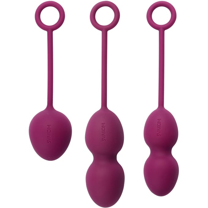 Svakom Vaginale Ballen - Roterende Kernen - Paars - Set van 3