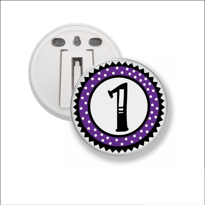 Button Met Clip 58 MM - 1