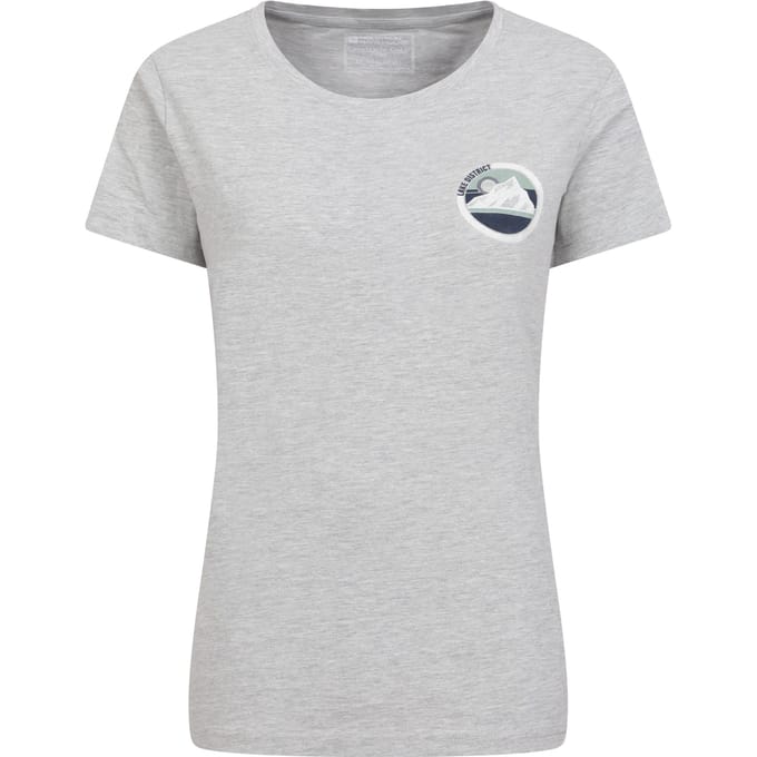Mountain Warehouse Dames/Dames Lake District Tree Ring Organic T-shirt (Grijs)