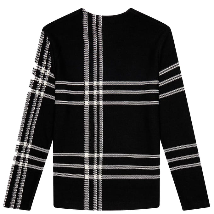 Zwarte Tartan Fred Perry Trui