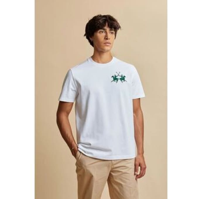 T-shirt La Martina MCR008 JS409-00001 WHITE