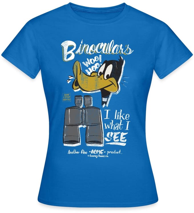 Looney Tunes Daffy Duck Binoculars T-Shirt Dames