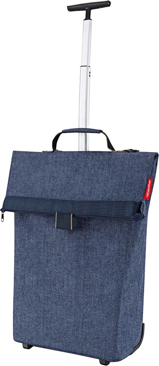 Reisenthel Trolley M Boodschappentrolley - 43L - Herringbone Donkerblauw