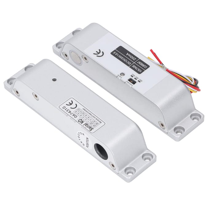 Elektrisch Valgrendelslot met Tijdsvertraging DC12V 24V NC Modus Fail Safe Elektrisch Insteekslot voor white