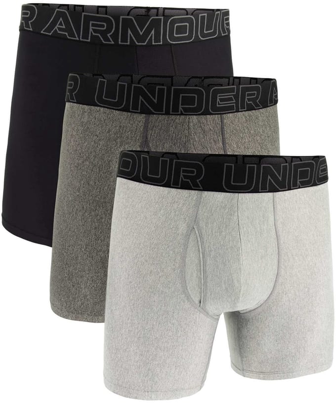 Under Armour Boxershorts UA PERFORMANCE TECH - SOLID 6 IN 3PK Set van 3