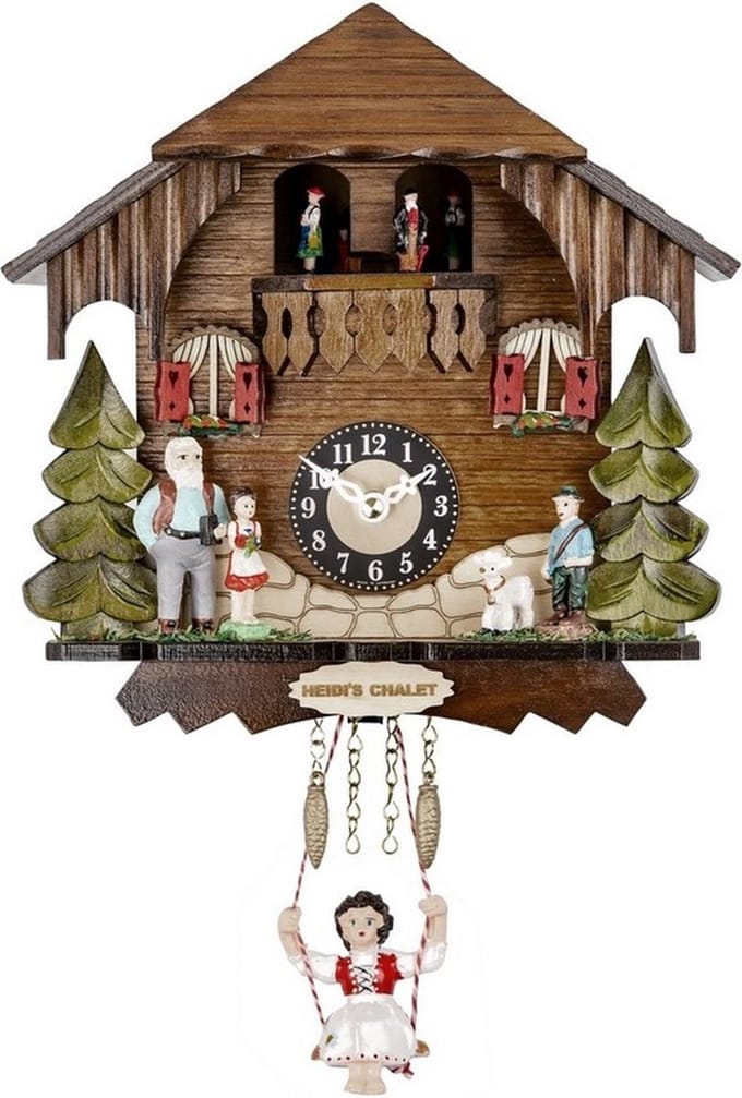 Engstler - 02253 SQT - Wandklok met schommel - Quartz