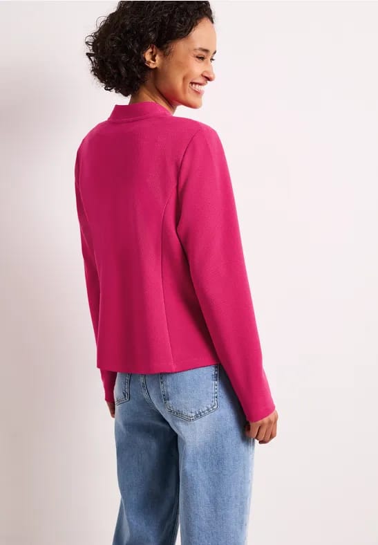 Jersey blazer met structuur
