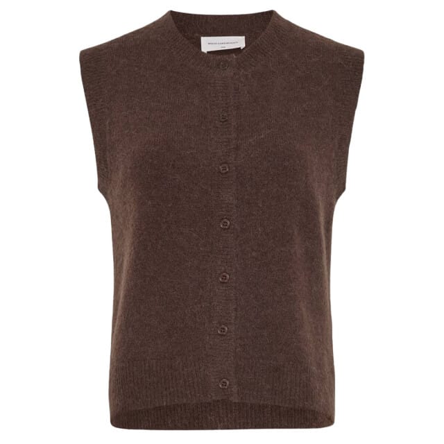 Gebreide spencer met ronde hals model 'Bondie Hope'