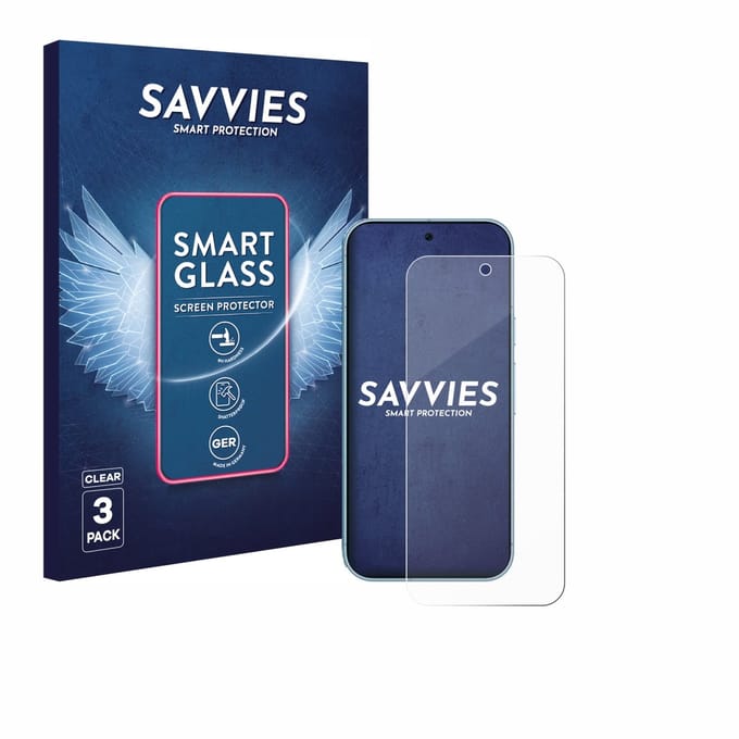 3 Stuks Savvies Screenprotector - geschikt voor Google Pixel 9 Pro XL / 10 Pro XL - beschermfolie glas transparant