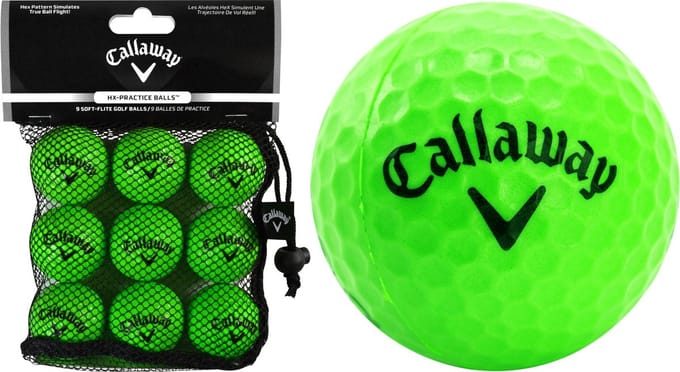 Callaway Soft Flight Groen indoor golfballen