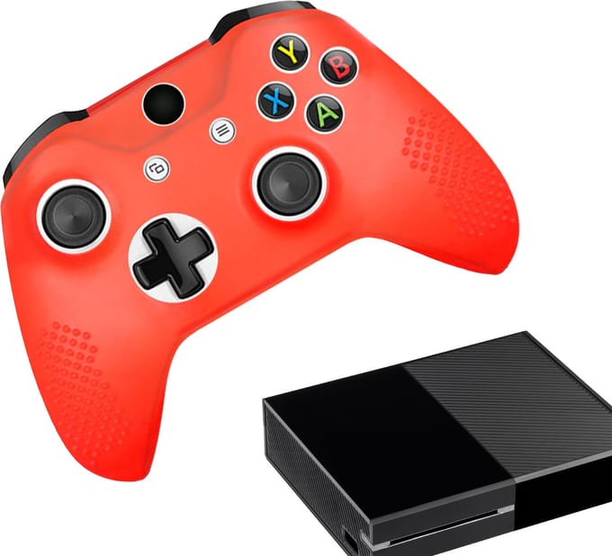 Gadgetpoint - Hoesjes & Skins voor Xbox One - Performance Gaming Case - Soft Grip Covers - Anti-Slip Controller Accessoires - Rood