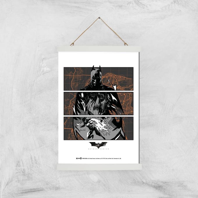 Batman Begins Poster Giclee Art Print - A3 - White Hanger