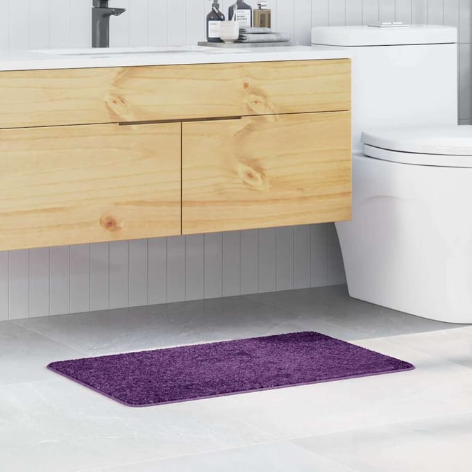 vidaXL - Antislip - Badmat - Paars - 50 - x - 80 - cm - PP