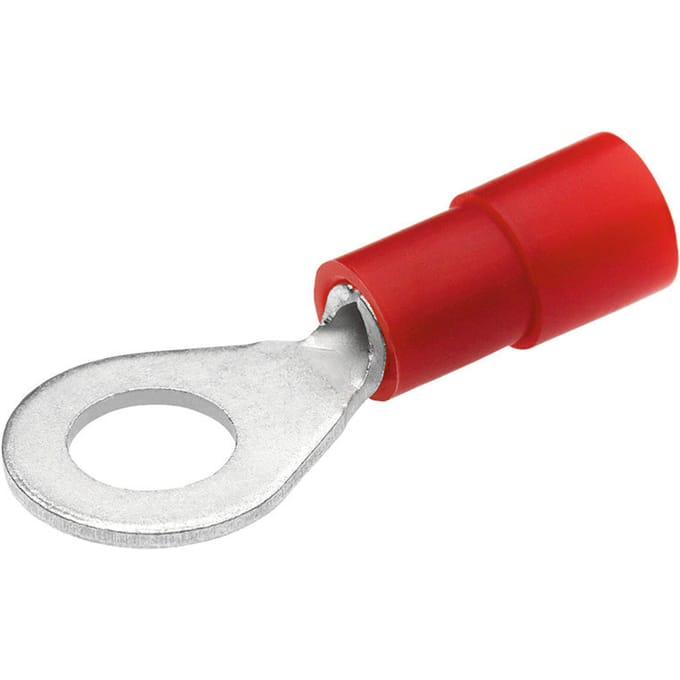 Geïsoleerde Ringkabelschoen M6 4-6mm² Geel DIN 46237 - 180054 [100 Stuks]