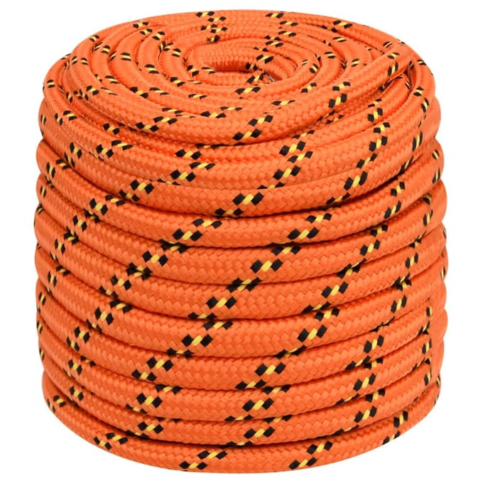 vidaXL - Boottouw - 18 - mm - 100 - m - polypropyleen - oranje