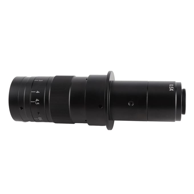 180X Zoom Monoculaire Lens 25mm C-Mount Legeringslens voor VGA USB Industriële Video Microscoop Camera black