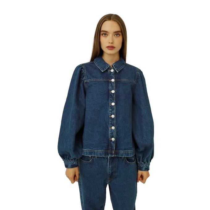 Denim overhemd voor dames Norr Ninni