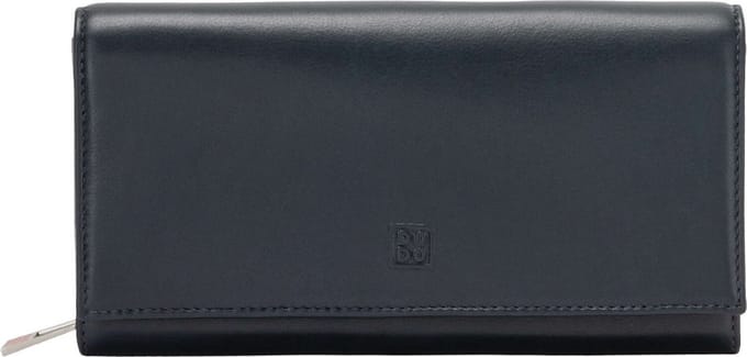 DuDu Madeira Portemonnee Leder 19 cm - Dames - Horizontaal - navy