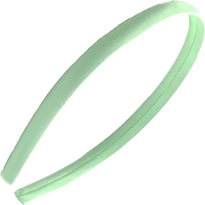 Fako Fashion - Diadeem - Satijn - 10mm - Lichtgroen