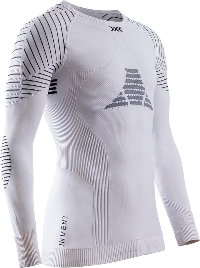 X-Bionic Invent 4.0 Thermoshirt Lange Mouwen Heren Wit/Zwart - Maat M