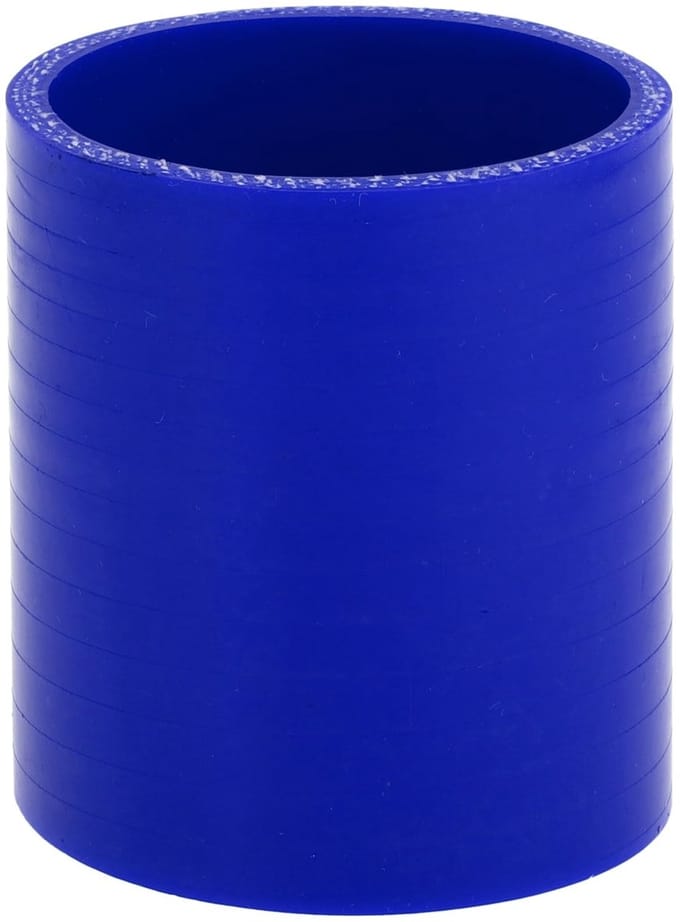 Dailygoods- Siliconen Aansluiting Hoge Temperatuur - Slang 60 mm - Binnendiameter 76 mm - 3-laags - Dikte 4 mm - Blauw