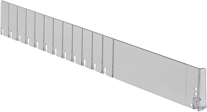 Breekbare Vakverdeler / Schapverdeler / Plank Scheidingsdelen - 6 cm hoog - Transparant - Type SV60-L
