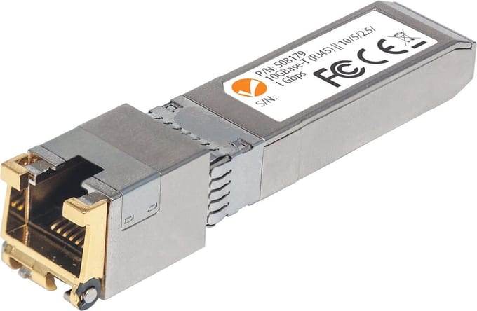 Intellinet 508179 10Gb SFP+Mini-GBIC Transceiver für RJ45-Kabel 30m bis 10 Gbit/s mit Cat6a-Kabel SFP (Mini-GBIC) transceivermodule 10 GBit/s