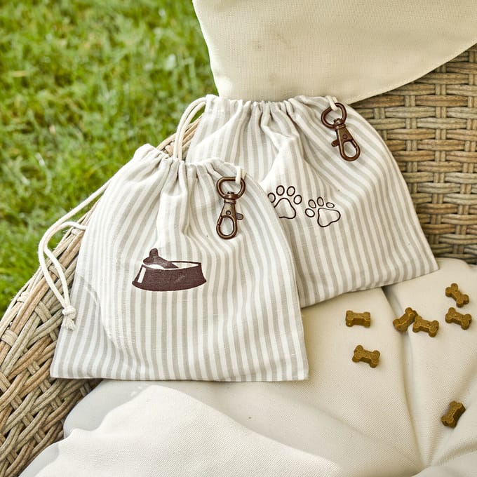 LOBERON Tasje set van 2 Marnja beige