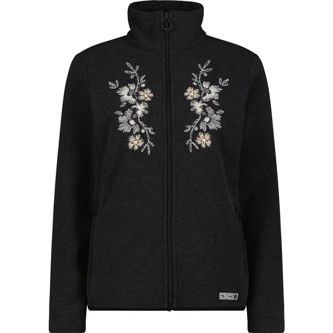 Dames fleece hoodie met rits CMP