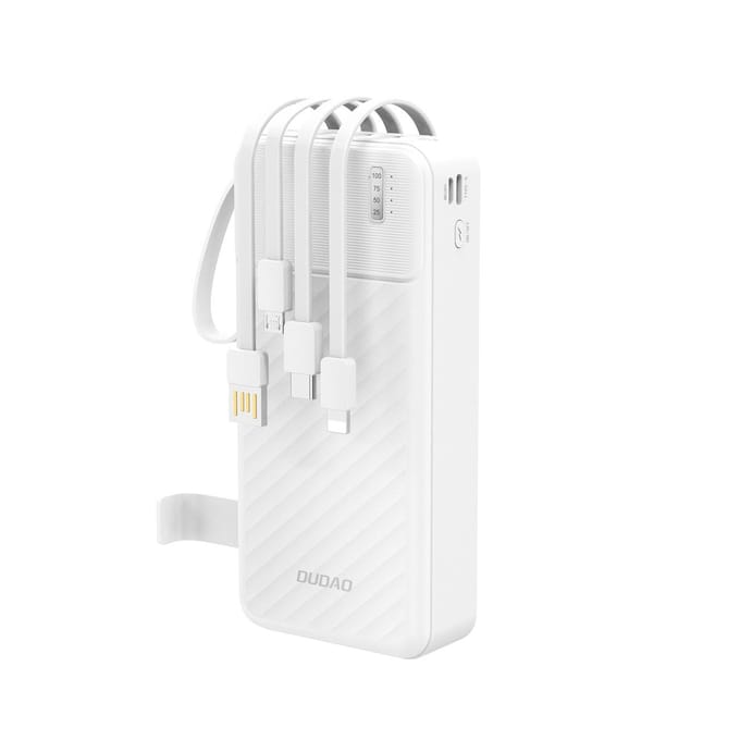 Dudao K11 Pro Powerbank with Built-in Cables - 20000 mAh