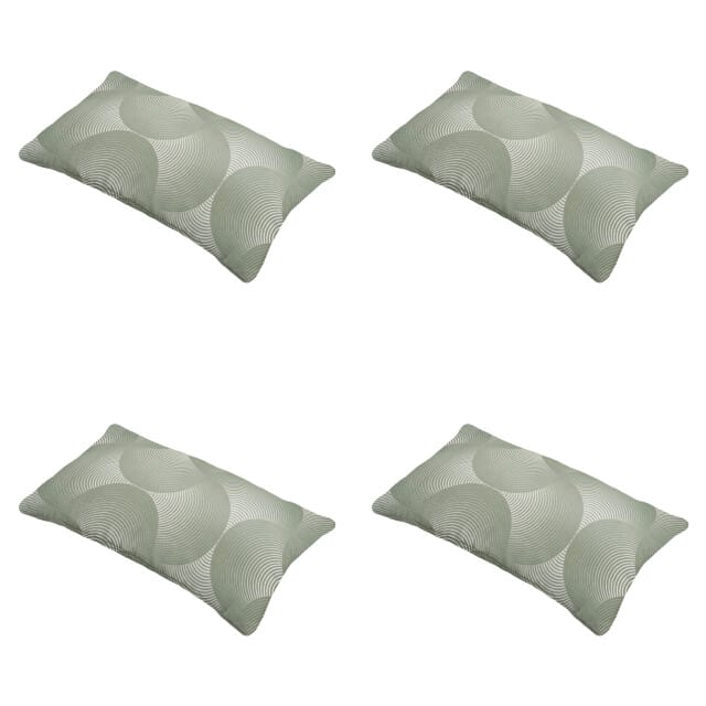 Madison - Sierkussen Napels - Groen - 30x50x10cm - Set van 4
