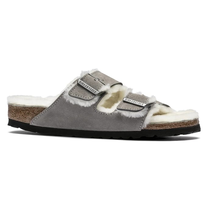 Sandalen Birkenstock Arizona Vl Stone Coin Lammfell