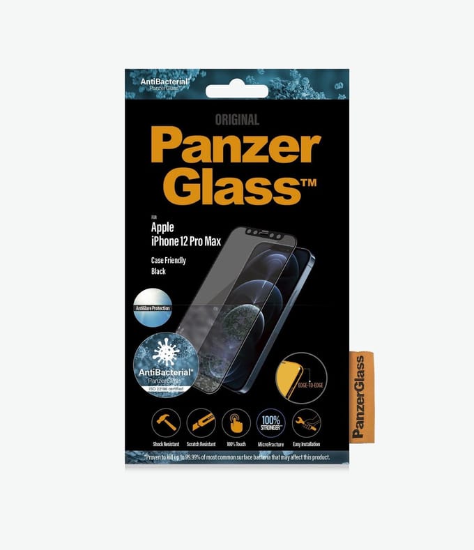 PanzerGlass iPhone 12 Pro Max Case Friendly Anti-Glare Screenprotector