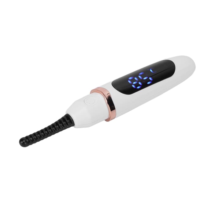 Elektrische Wimperkruller Handheld USB Opladen Intelligente Temperatuurregeling Elektrische Verwarming wit