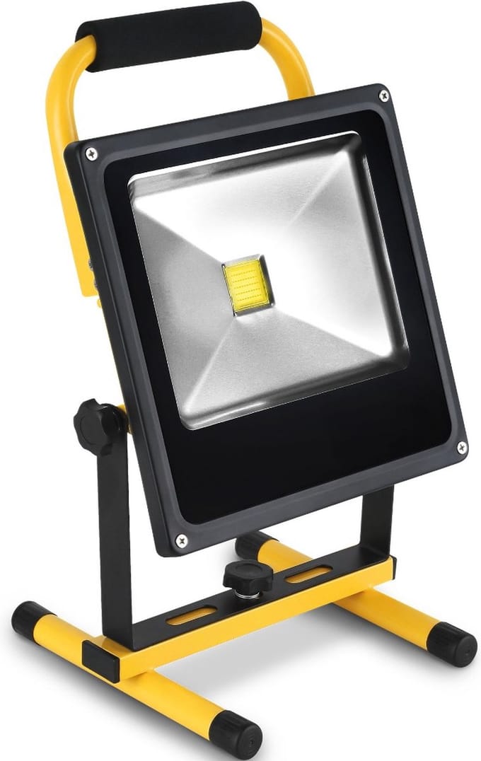 10W LED schijnwerper - Oplaadbaar - 700 lumen - Koud wit