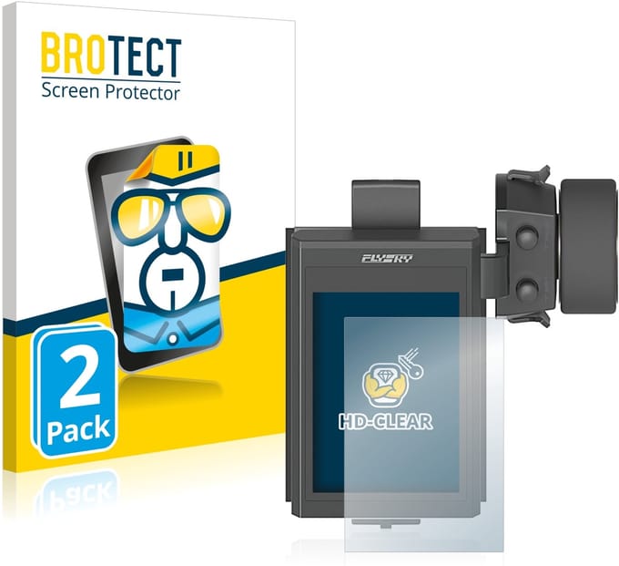BROTECT - Screenprotector voor FlySky FS-NB4 - Folie Beschermfolie transparant 2 Stuks
