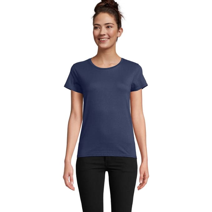 SOLS Dames/Dames Pioneer T-Shirt (Denim)
