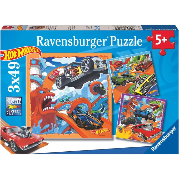 Puzzel van 39 stukken Ravensburger Hot Wheels