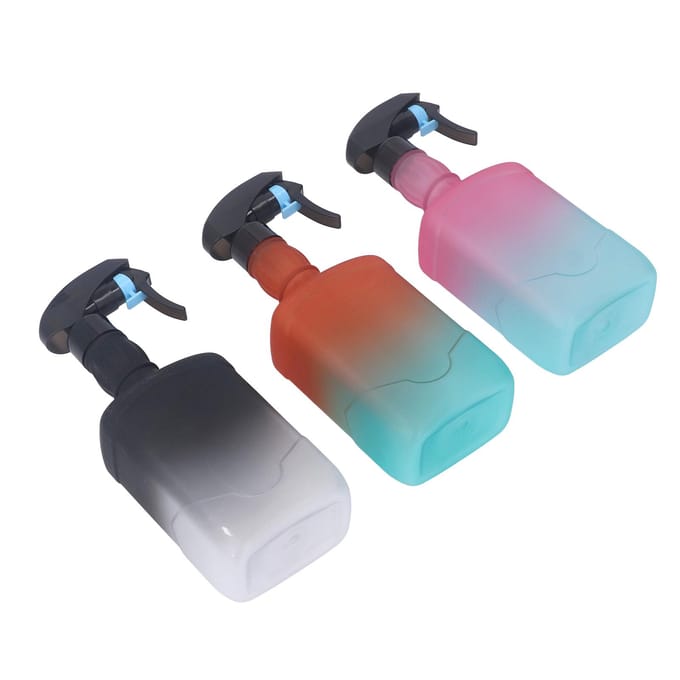 3 stuks Sprayfles Navulbaar Leeg Verstelbare Nevel Watersprayfles voor Thuis Kapsalon Kapper gray